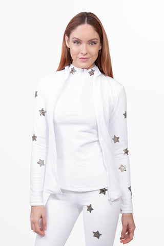 New Saint Moritz Veste Termica Blanc et Or Lunga