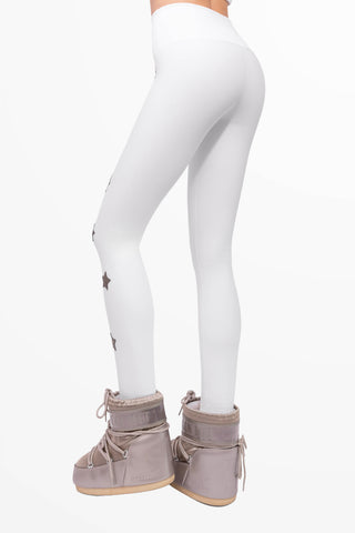 Icefall Winter Leggings da Sci Super Warm Bianco e Oro