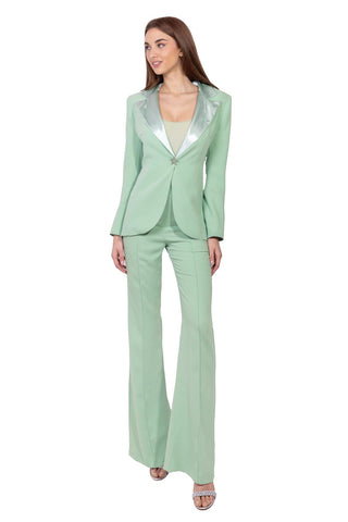 Nuage Pantalone Verde Mela a vita alta 2025