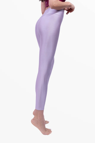 Amoureuse Leggings Glycine avec trois cœurs en cristaux appliqués