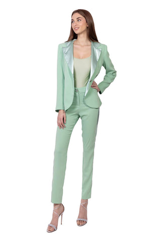 Nuage Pantalone Verde Mela e Raso 2025