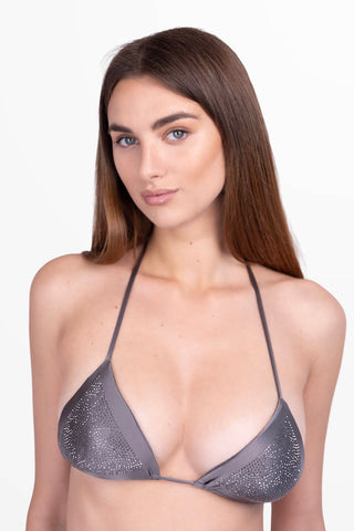 Diamond Bikini Triangle en Lycra Soyeux
