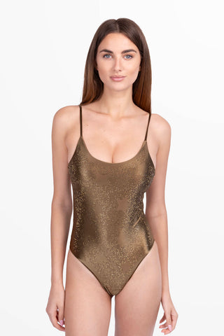 Diamond One-Piece Swimsuit in Silky Lycra