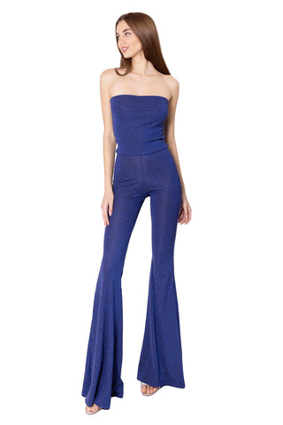 Sirène jumpsuit in metal shine