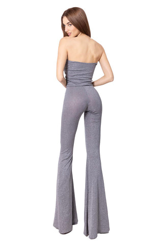 Sirène jumpsuit in metal shine