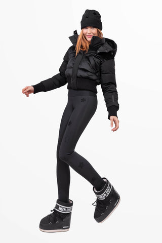 Icefall Winter Leggings Super Warm All Black