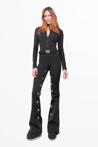 Megeve Combinaison de Ski Super Warm Noir et Or