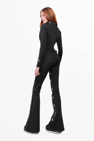 Megeve Super Warm Skianzug Schwarz und Gold