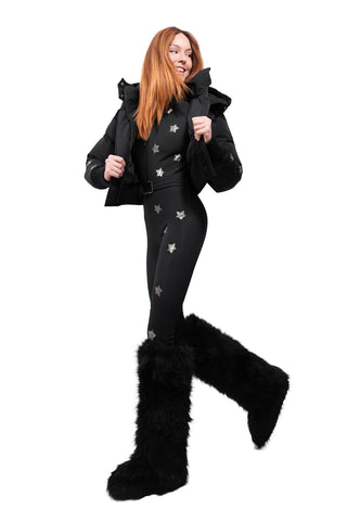 Cortina 2026 Super Warmer Skianzug in Schwarz und Gold