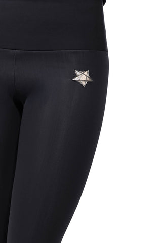 Verbier Winter Leggings de Ski Super Warm Noir et Or