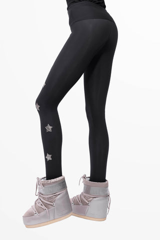 Icefall Winter da Sci Leggings Super Warm Nero e Oro