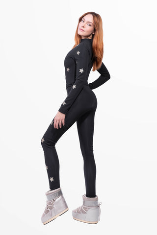 Cortina 2026 Super Warmer Skianzug in Schwarz und Gold
