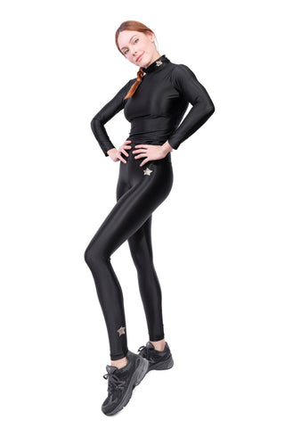 Col montant en Lycra Soyeuse avec Étoile Or