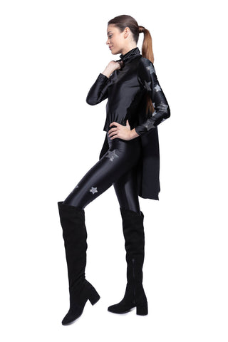 Lunis Col montant Diamond avec 5 étoiles