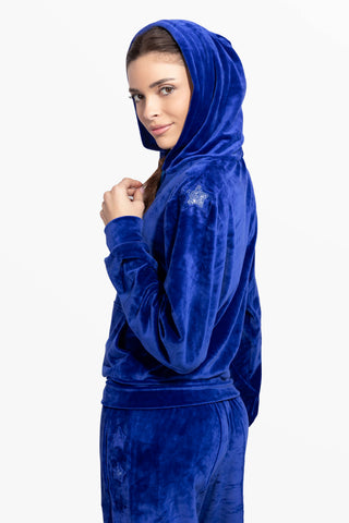 Sunday Diamond Tuta Completa in Ciniglia Soft Touch Blu