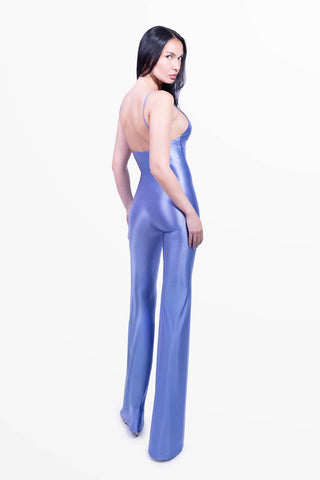 Diamante Jumpsuit ausgestellte Beine