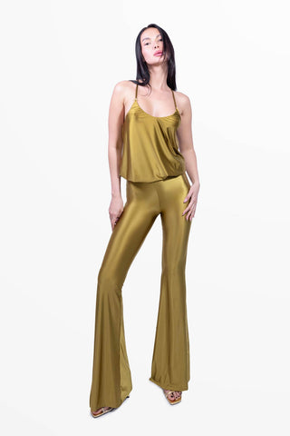 Moonlight Jumpsuit in Lycra Setata