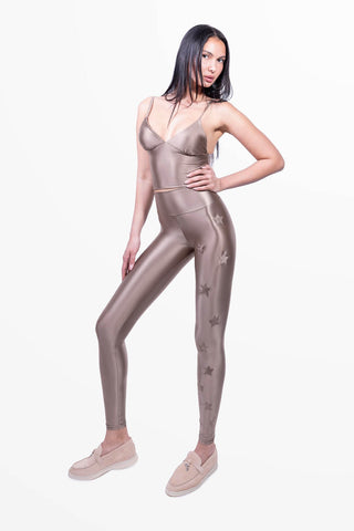 Cascade Leggings in Lycra effetto Seta