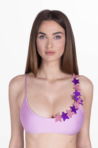 Volant Top Bra Rosa