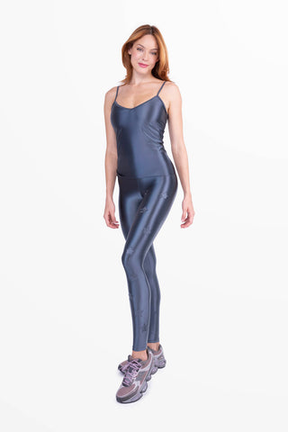 Athletic Top in Lycra Setata e Modellante