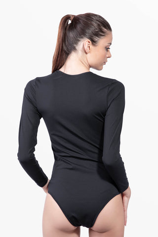 Long-Sleeve Body with Keyhole Neckline