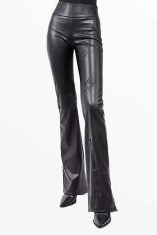 Mira pantalone in ecopelle con Stelle