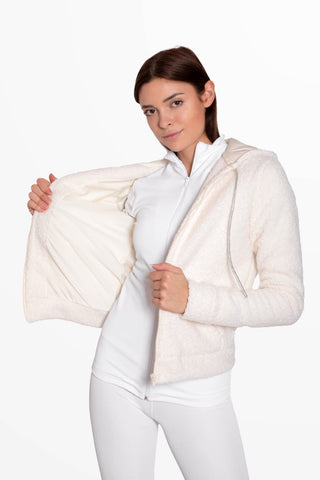 Orsetto Giacchetto Blanc en Laine cotta et Lycra