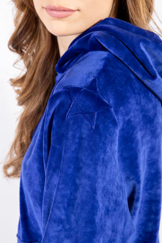 Sunday Combinaison en Ciniglia Soft-Touch Bleu