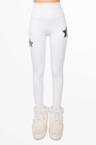 Cortina Winter Leggings vita Alta Blanc