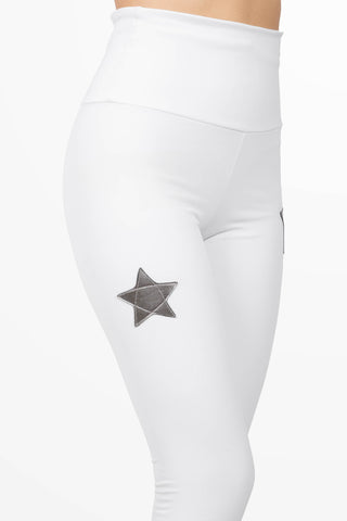 Cortina Winter Leggings vita Alta Blanc