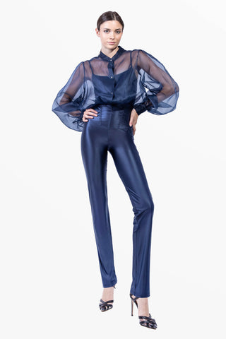 Odile Hose aus seidigem Lycra mit geradem Beinabschluss