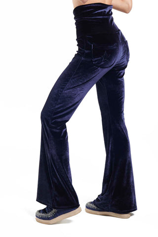 Andromeda Combinaison en Velours Bleu Foncé
