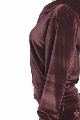 Andromeda Combinaison en Velours Dark Pink