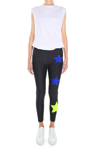 Gemelli Leggings stelle blu e gialle - L'Equilibriste