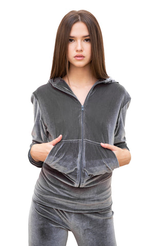 Andromeda Combinaison en Velours Gris
